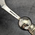 British Antique White Pearl Shell Handle Silver Plated Jam Spoon Pair
